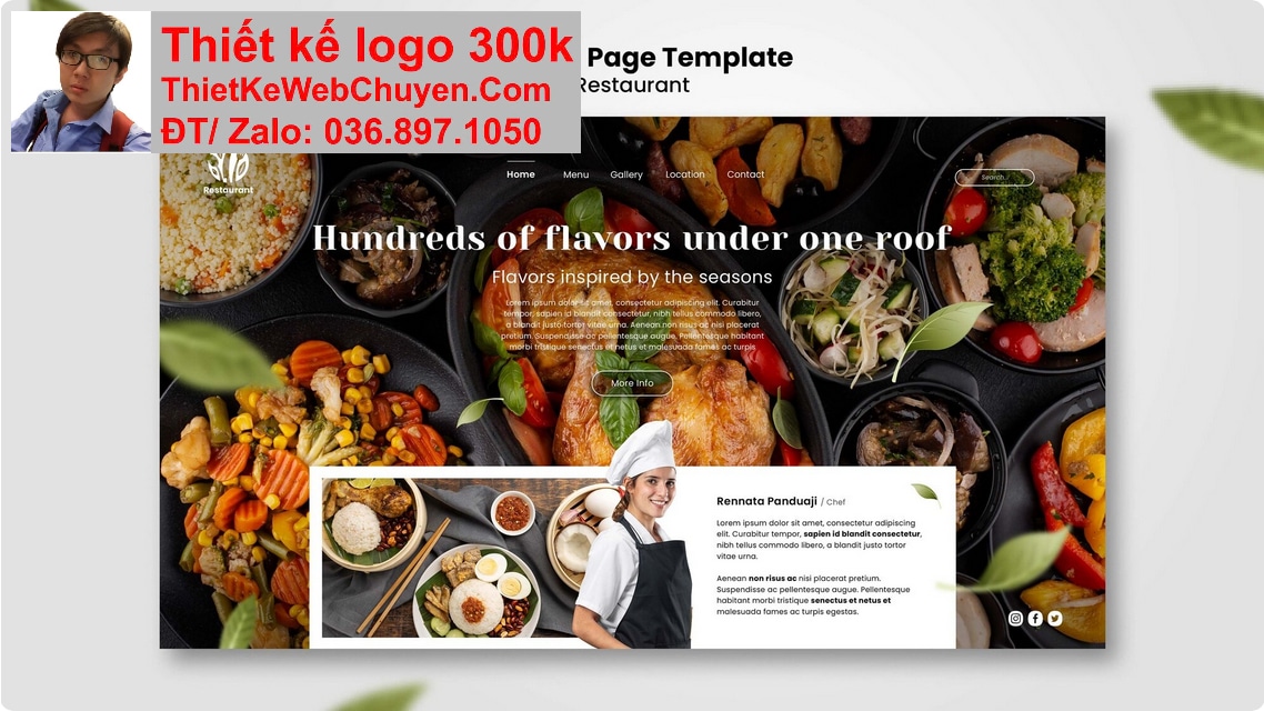 Nâng cấp web nhà hàng