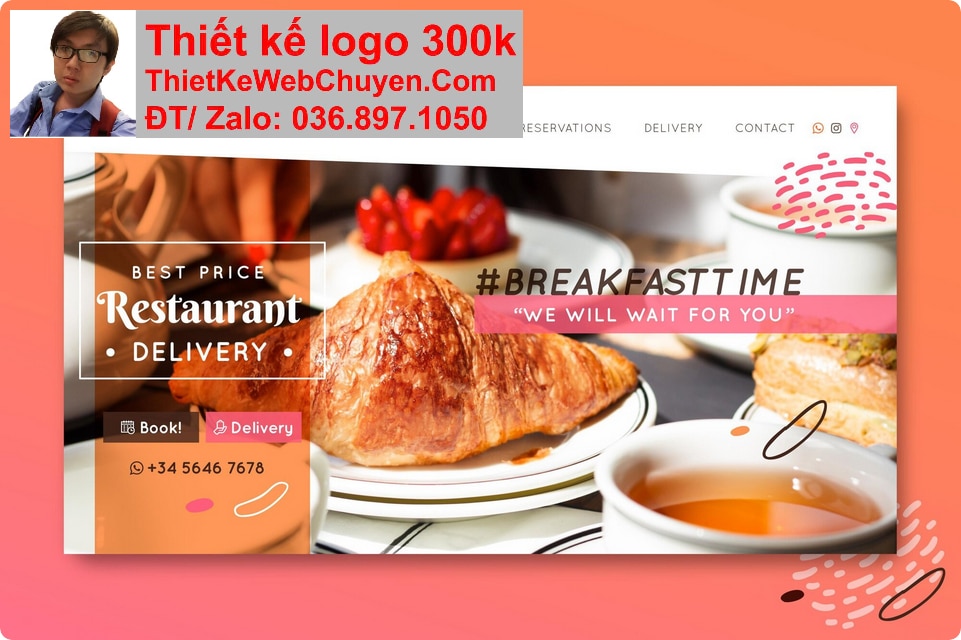 Nâng cấp web quán ăn ẩm thực Nâng cấp web quán ăn ẩm thực