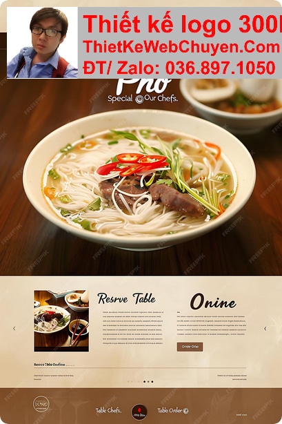 Nâng cấp web quán phở bò gà Nâng cấp web quán phở bò gà