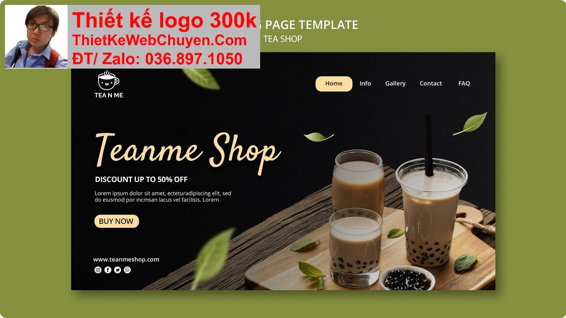 Nâng cấp web quán trà sữa Nâng cấp web quán trà sữa