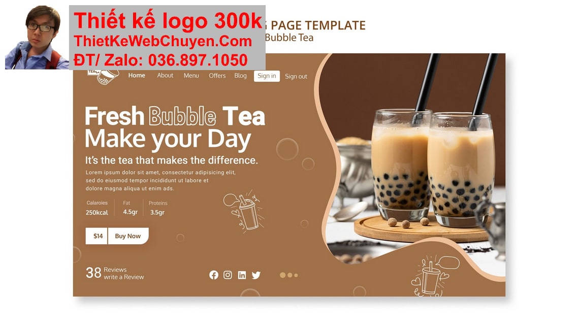 Nâng cấp web quán trà sữa Nâng cấp web quán trà sữa