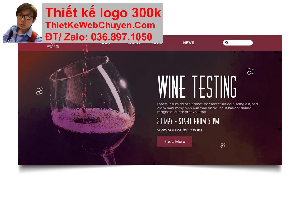 Nâng cấp web shop bán rượu vang Nâng cấp web shop bán rượu vang