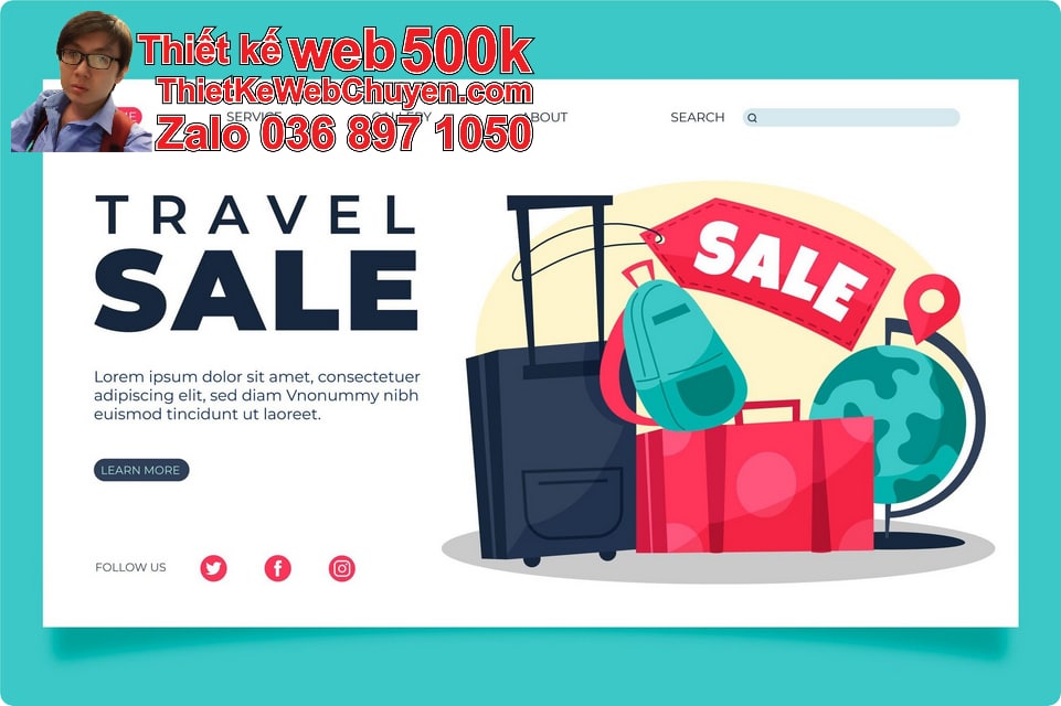 Nâng cấp web shop bán vali kéo Nâng cấp web shop bán vali kéo