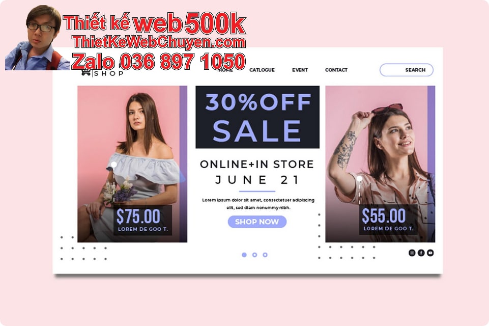 Nâng cấp web shop quần áo nữ Nâng cấp web shop quần áo nữ