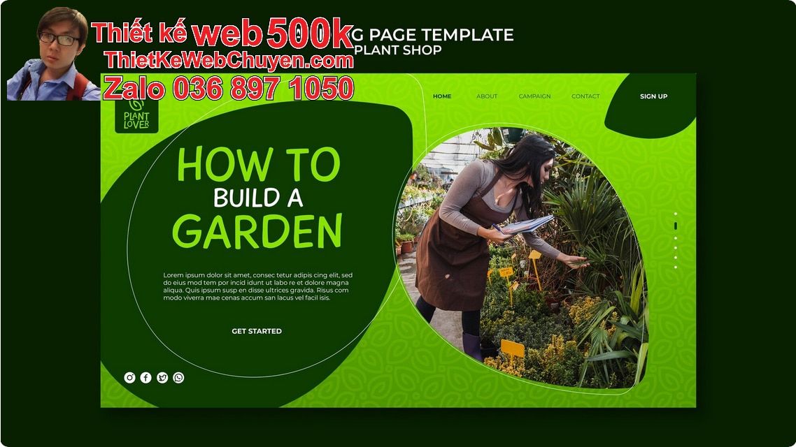 Nâng cấp web thi công cảnh quan sân vườn Nâng cấp web thi công cảnh quan sân vườn