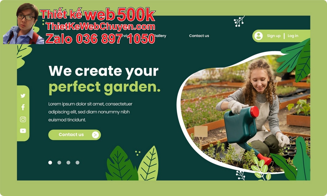 Nâng cấp web thi công cảnh quan sân vườn Nâng cấp web thi công cảnh quan sân vườn