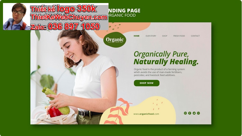 Nâng cấp web thực phẩm chức năng