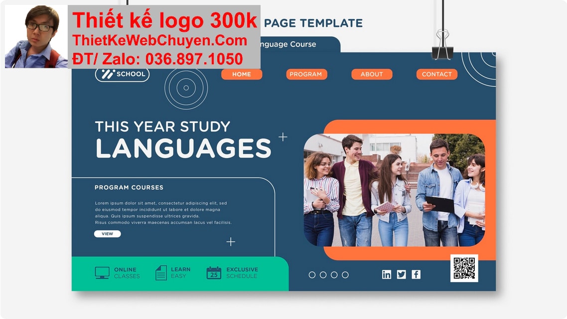 Nâng cấp web trung tâm ngoại ngữ Nâng cấp web trung tâm ngoại ngữ