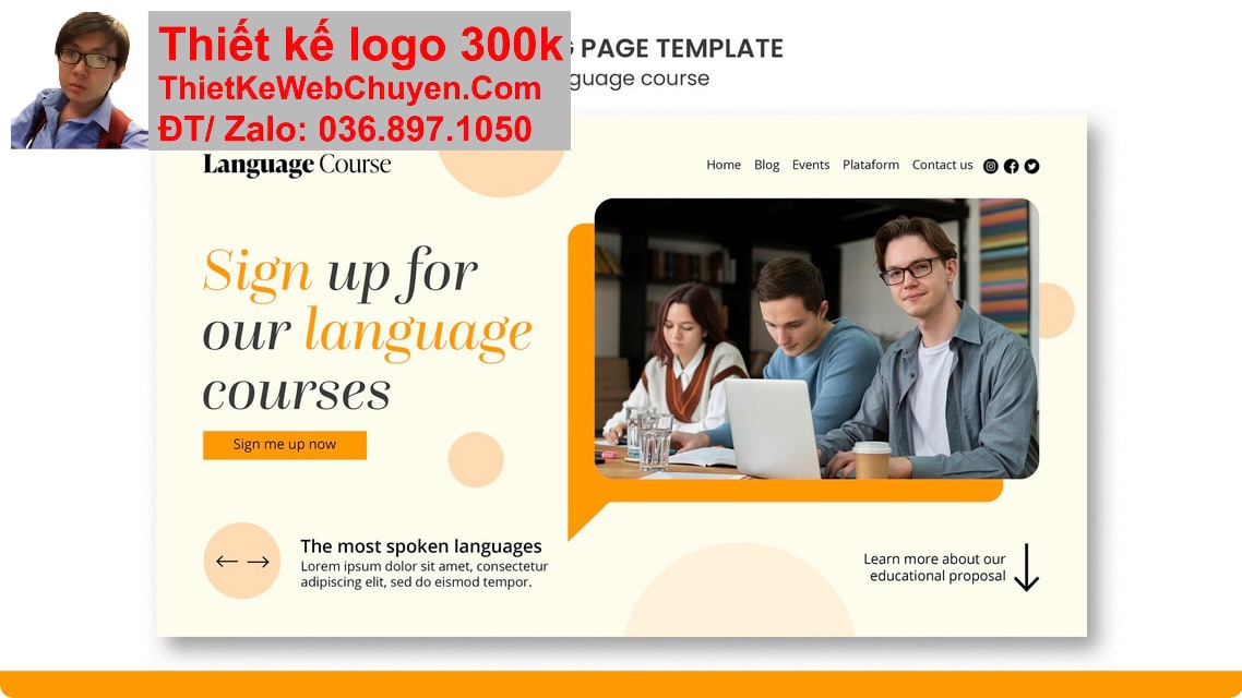 Nâng cấp web trung tâm ngoại ngữ Nâng cấp web trung tâm ngoại ngữ