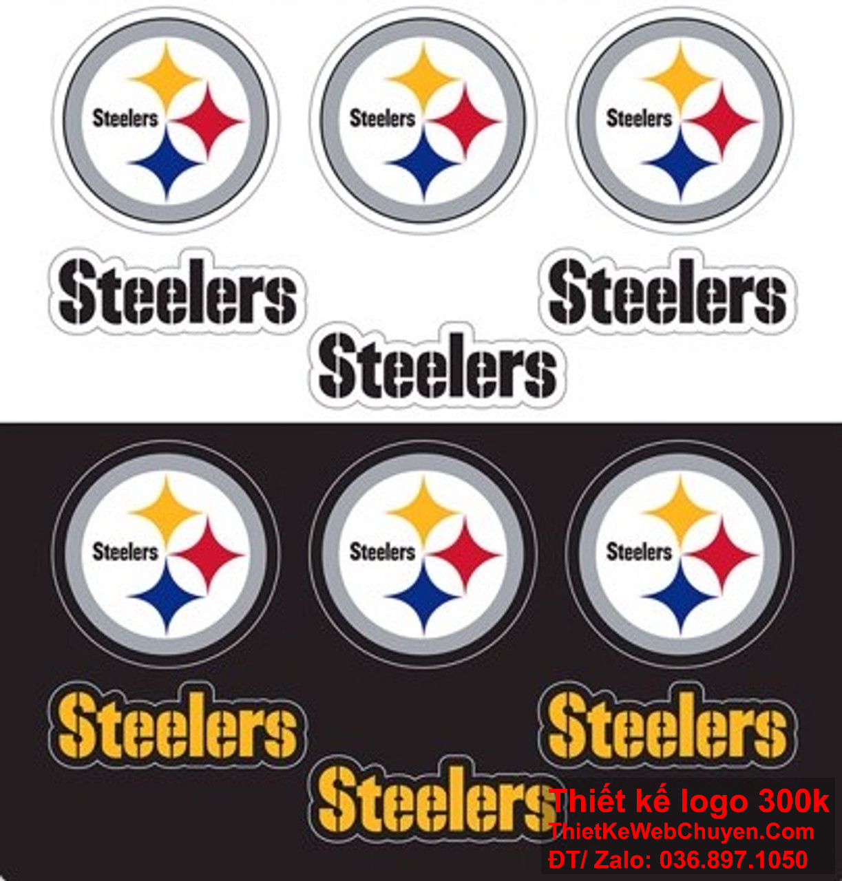Cấu trúc đồ họa trong Pittsburgh Steelers logo thường làm nổi bật sự độc đáo và sự mạnh mẽ.