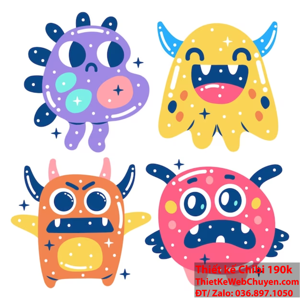 Kho tàng của những hình ảnh Chibi Monster đáng yêu nhất trên Internet.