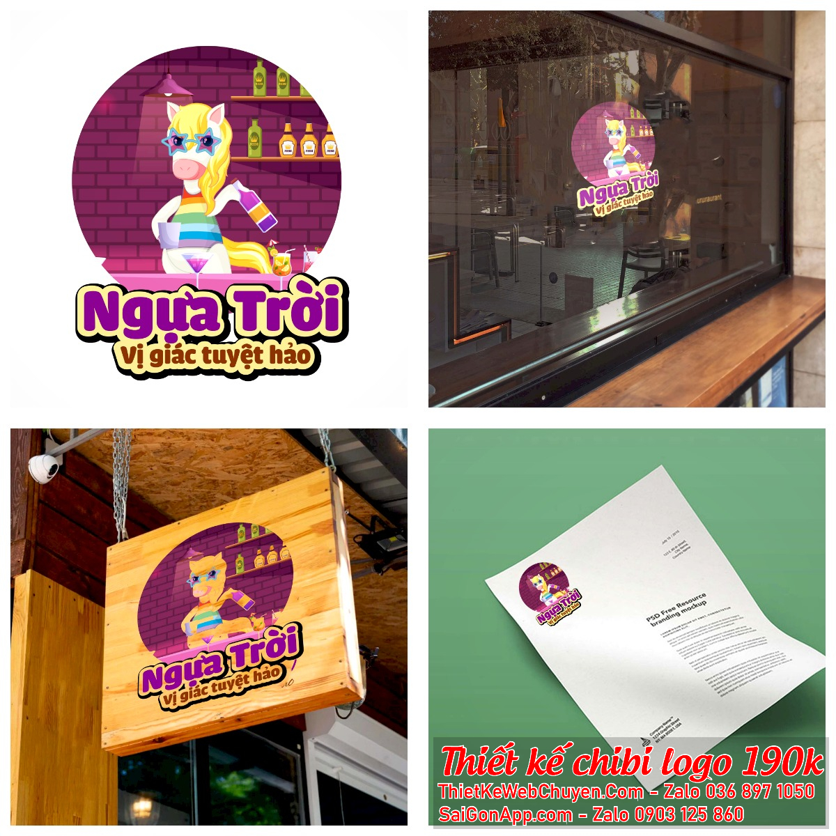 MẪU THIẾT KẾ LOGO CHIBI CON NGỰA MẪU THIẾT KẾ LOGO CHIBI CON NGỰA