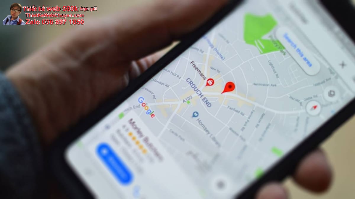 Tạo bản đồ Google Map cửa hàng bán balô