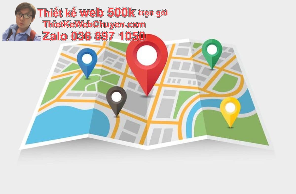 Tạo bản đồ Google Map cửa hàng bán bánh