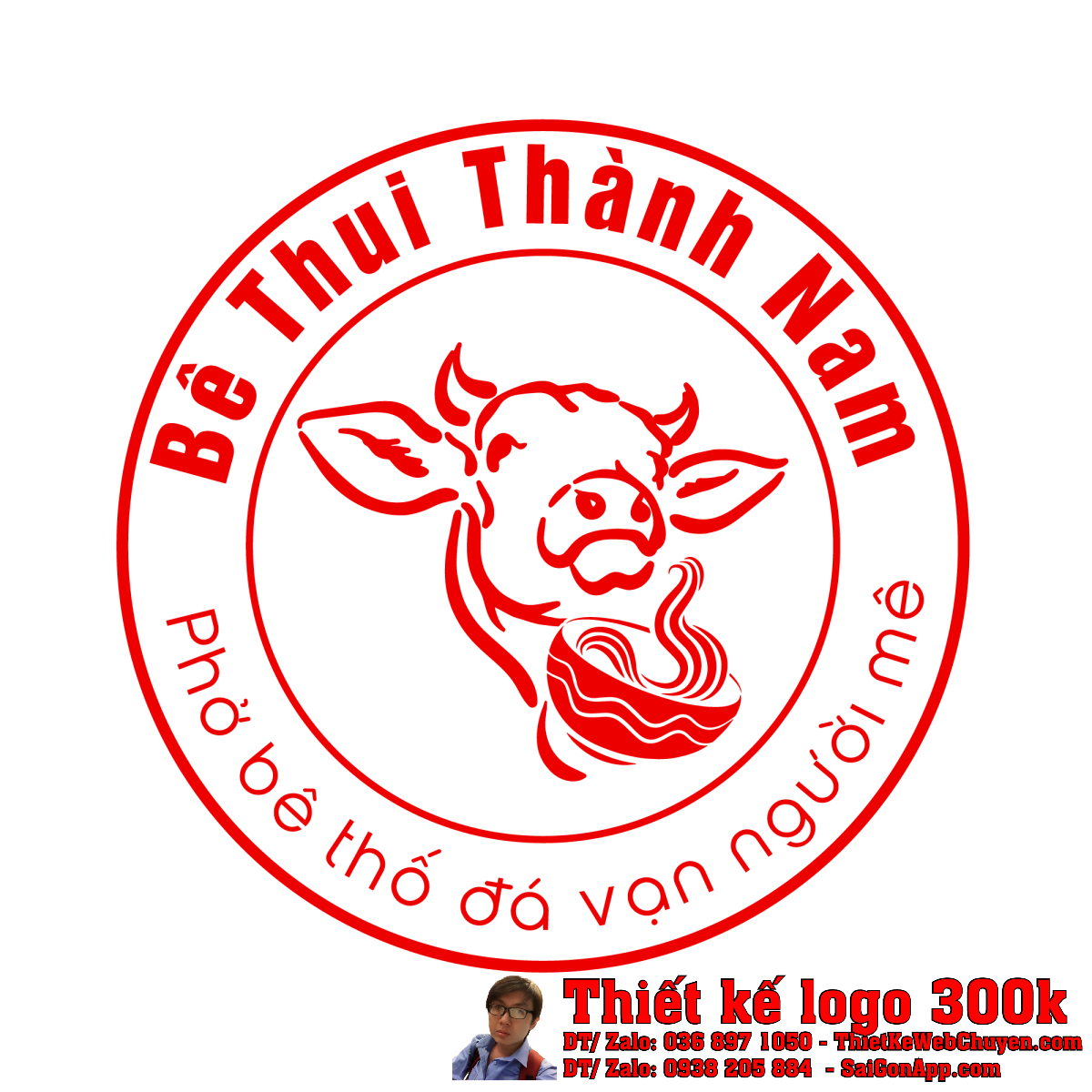 Thiết Kế Logo Ẩm Thực Bê Thui Thành Nam chuyên nghiệp