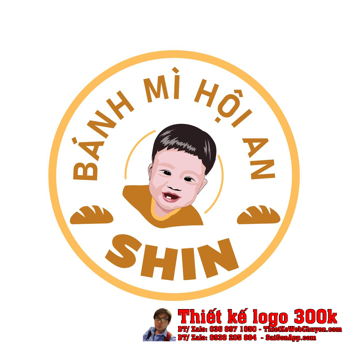 Thiết Kế Logo Bánh Mì SHIN
