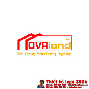 Thiết Kế Logo Bất Động Sản Công Nghiệp OVAland.vn