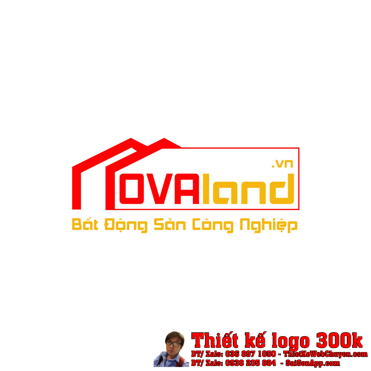 Thiết Kế Logo Bất Động Sản Công Nghiệp OVAland.vn Thiết Kế Logo Bất Động Sản Công Nghiệp OVAland vn