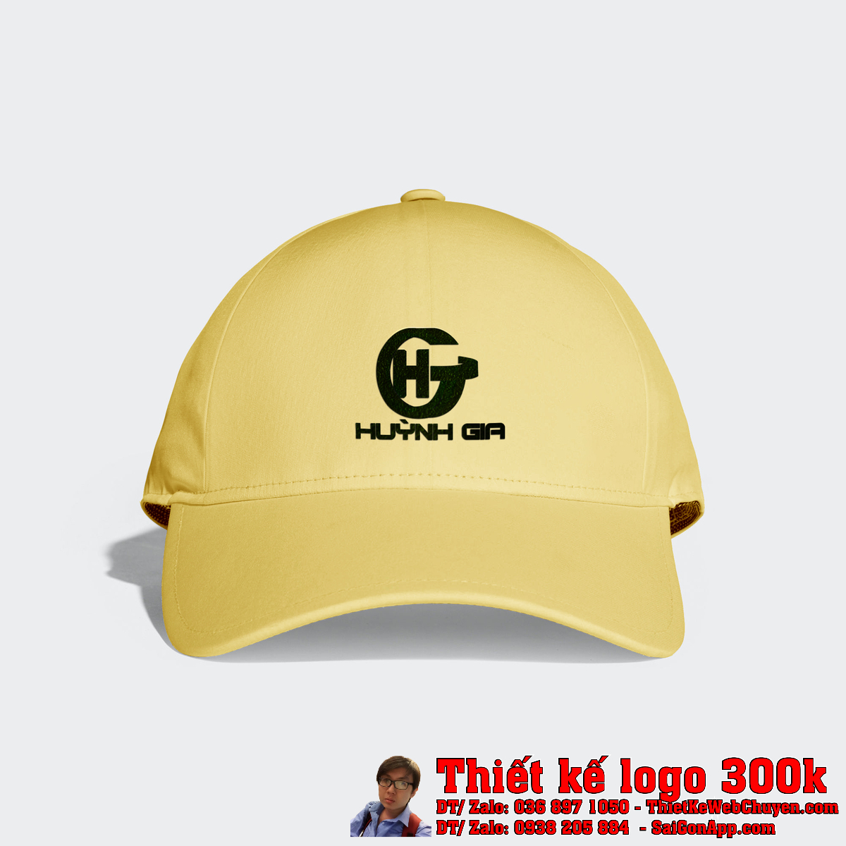 Thiết Kế Logo Bất Động Sản Huỳnh Gia bản âm bản