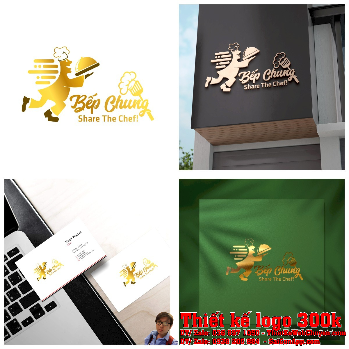 Thiết Kế Logo Bếp Chung kích thước lớn