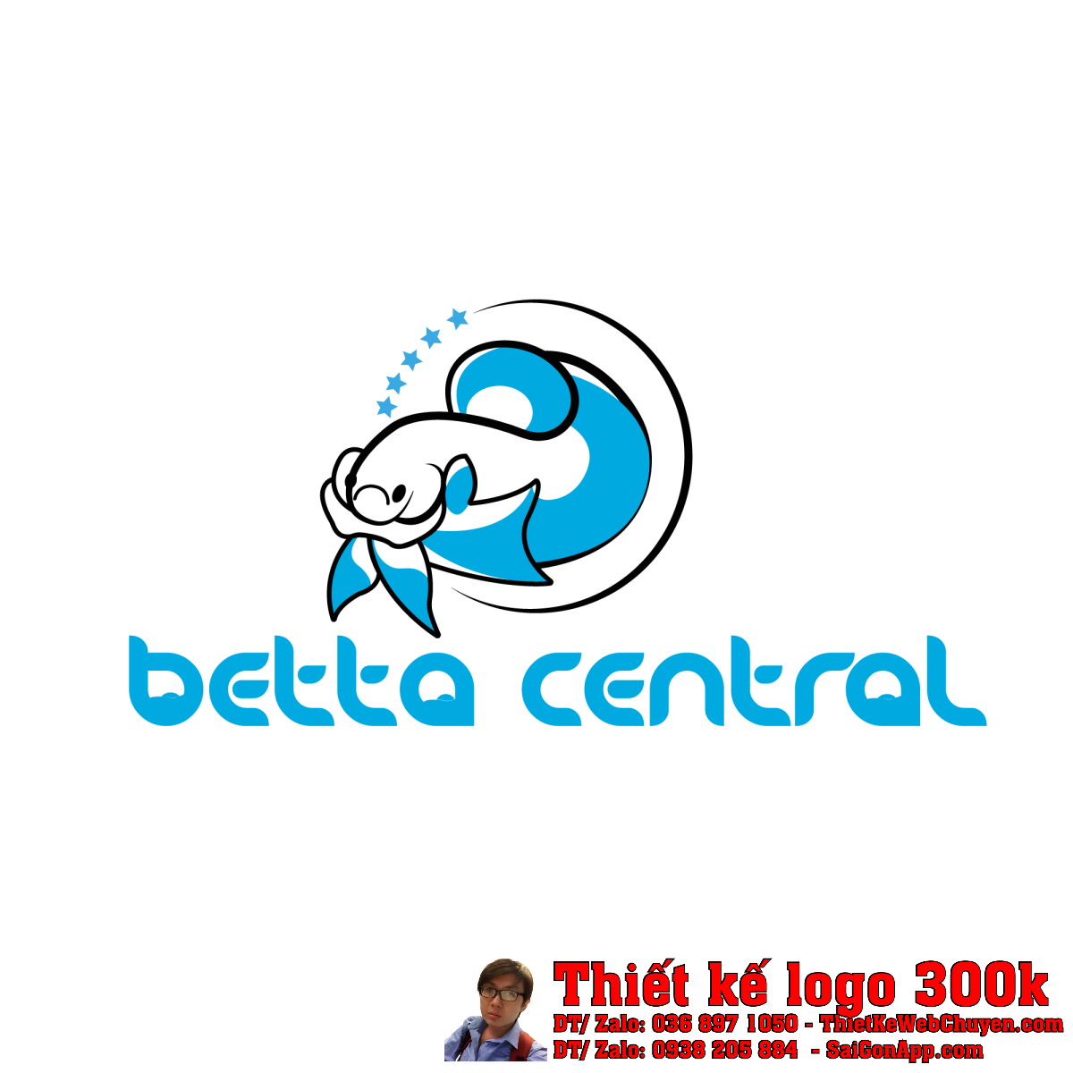 Thiết Kế Logo Cá Betta Central