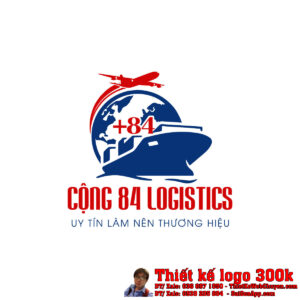 Thiết Kế Logo Chuyển Phát Nhanh Quốc Tế CỘNG 84 INTERNATIONAL