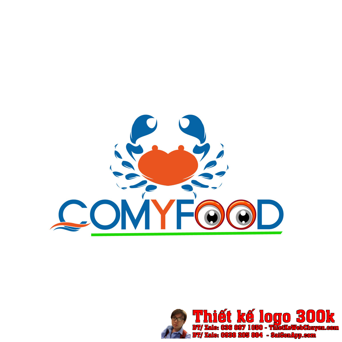 Thiết Kế Logo Cơ Sở Chế Biến Hải Sản Ăn Liền Thiện Mỹ - COMYFOOD