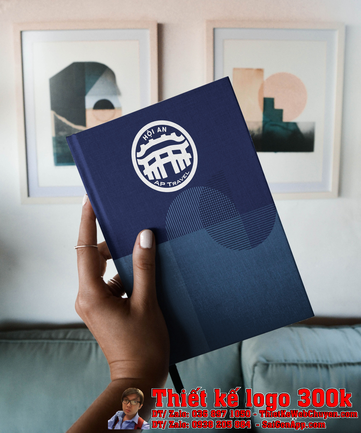 Phối cảnh Thiết Kế Logo Công Ty An Phú Hội An Travel