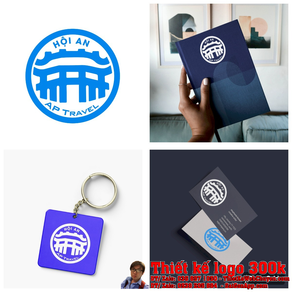 Tổng thể Thiết Kế Logo Công Ty An Phú Hội An Travel