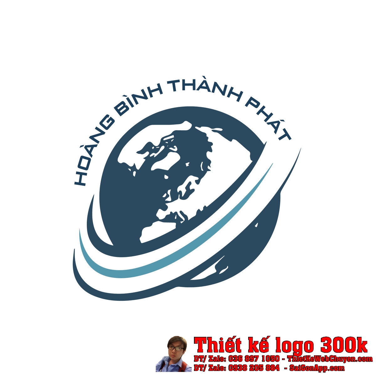 Thiết Kế Logo Công Ty Hoàng Bình Thành Phát trên nền trắng