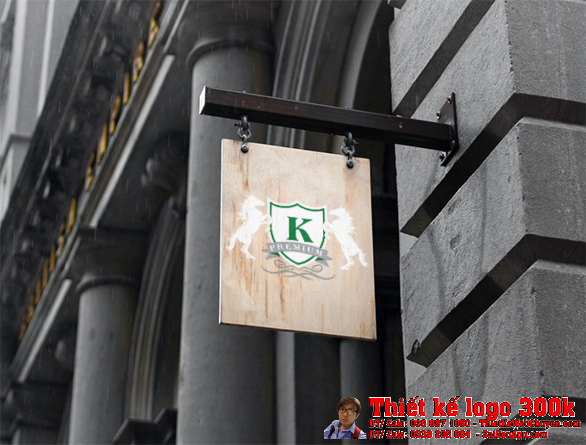 Thiết Kế Logo Công Ty K trên nền sáng