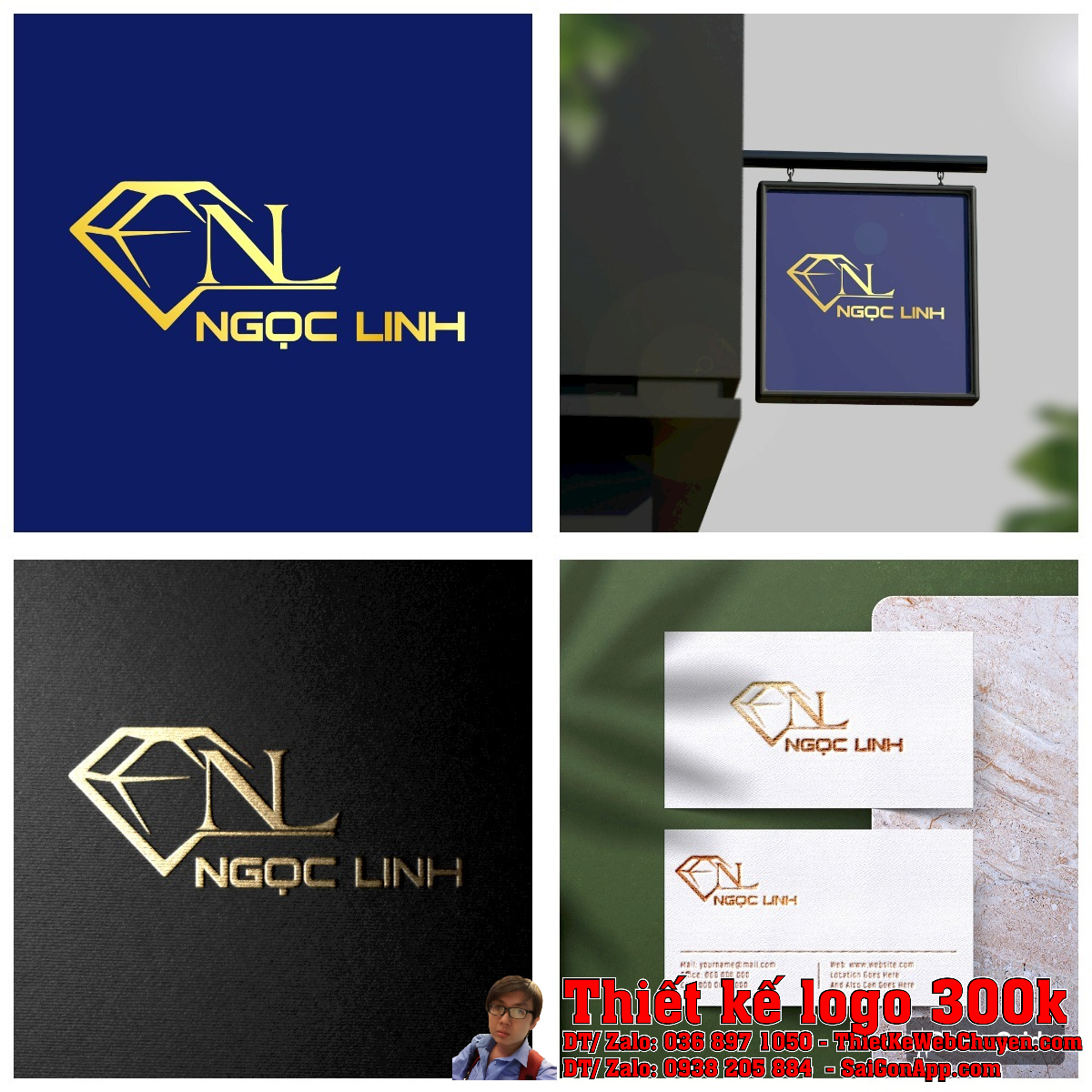 Thiết Kế Logo Công Ty Ngọc Linh chi tiết