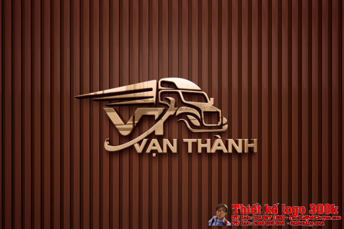 Thiết Kế Logo Công Ty TNHH Giao Nhận Vận Tải Vạn Thành - Trên nền sáng