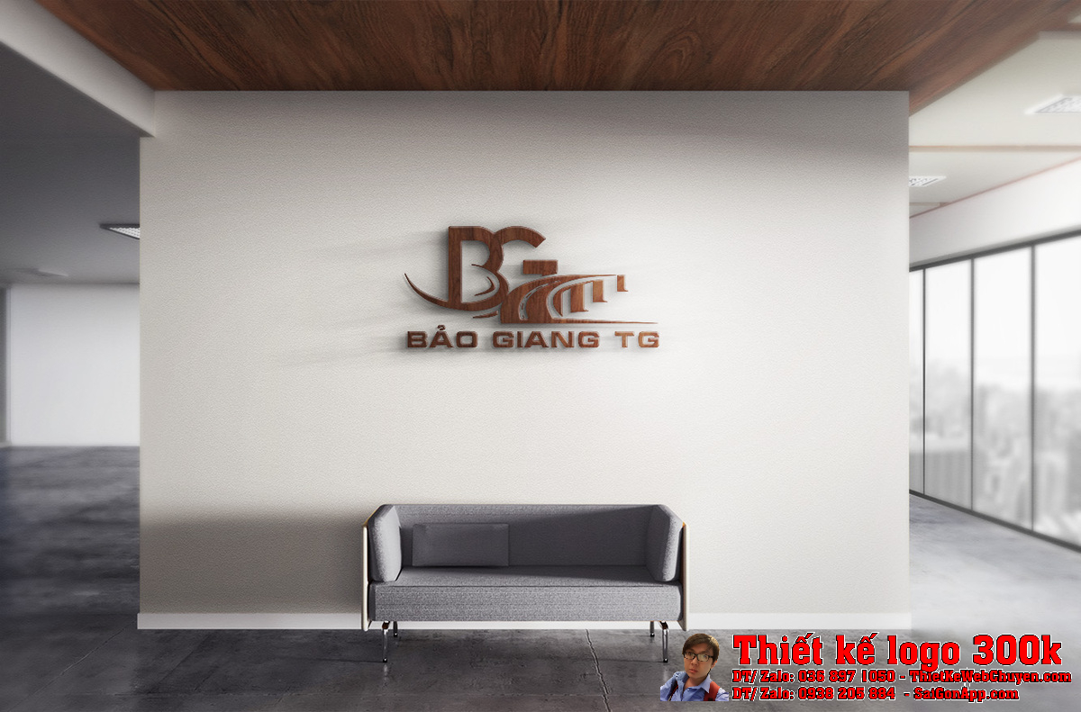 Thiết kế logo Công ty TNHH Xây Dựng Bảo Giang TG - Ứng dụng thực tế