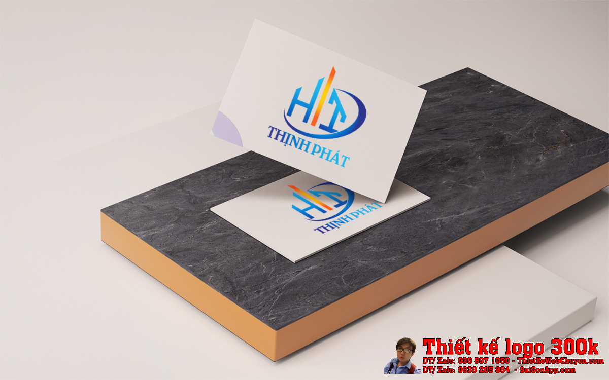Mô phỏng Thiết Kế Logo Công Ty sắt thép HT Thịnh Phát 3D