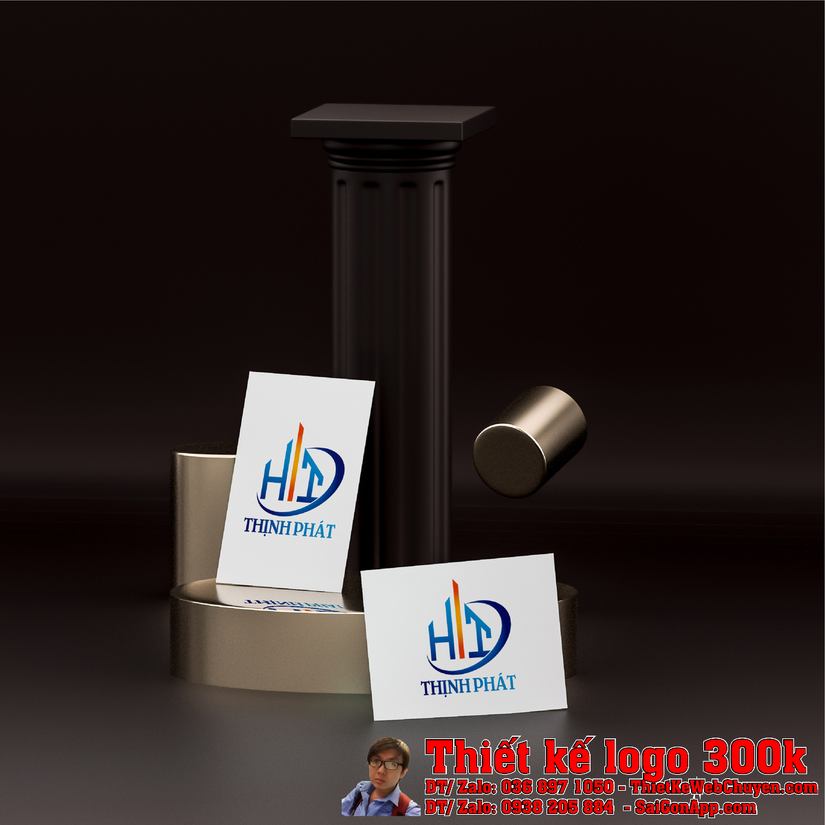 Biểu tượng Thiết Kế Logo Công Ty sắt thép HT Thịnh Phát chi tiết