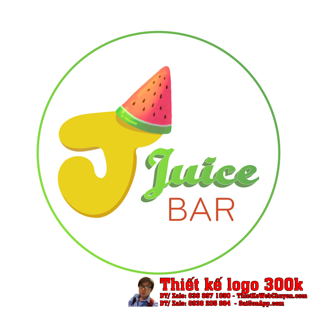 Thiết Kế Logo Đồ Uống Juice Bar chuyên nghiệp