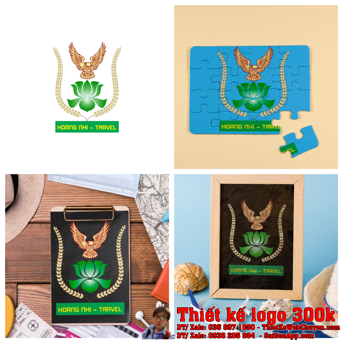 Chi tiết biểu tượng Thiết Kế Logo Du Lịch Hoàng Nhi Travel