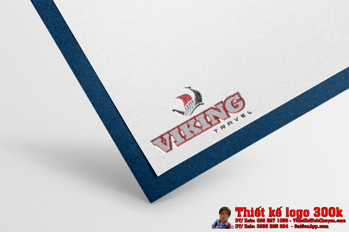 Chi tiết biểu tượng trong Thiết Kế Logo Du Lịch Tour Công Ty Viking Travel