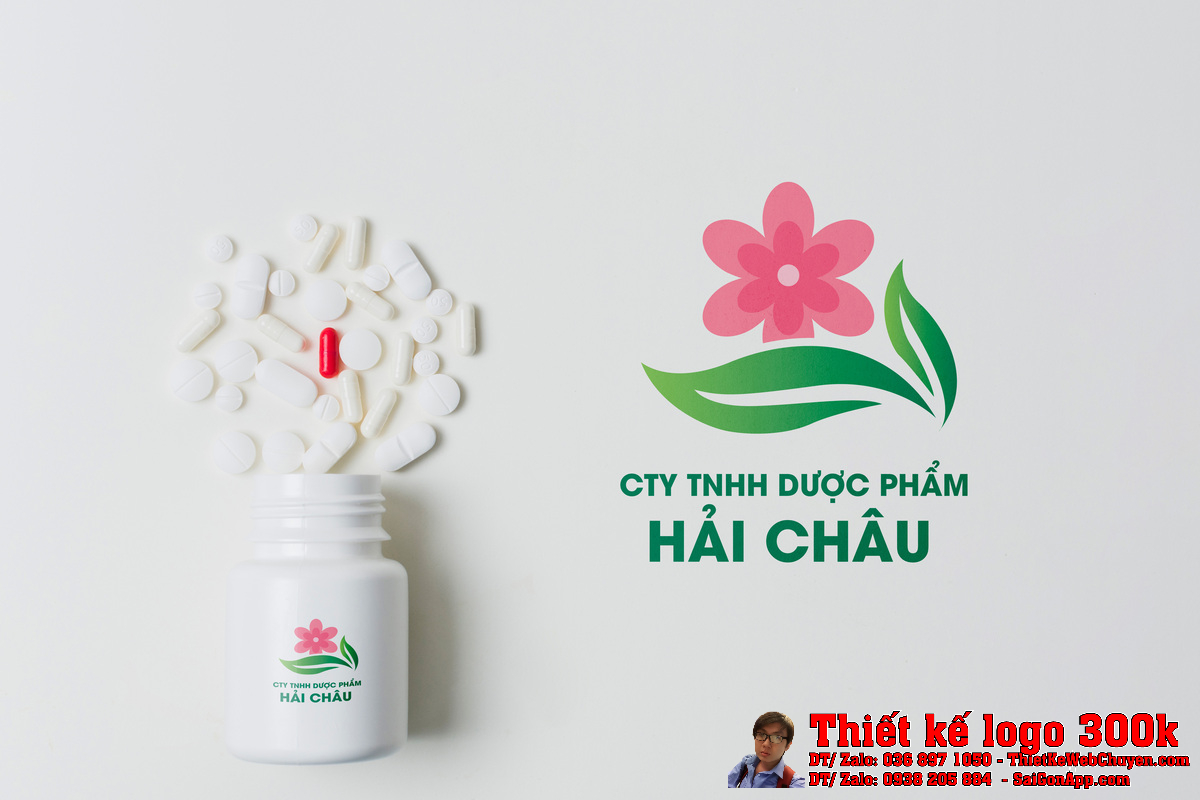 Mẫu logo Dược Phẩm Hải Châu 2