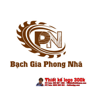 Thiết Kế Logo Gỗ Cao Su Bạch Gia Phong Nhã