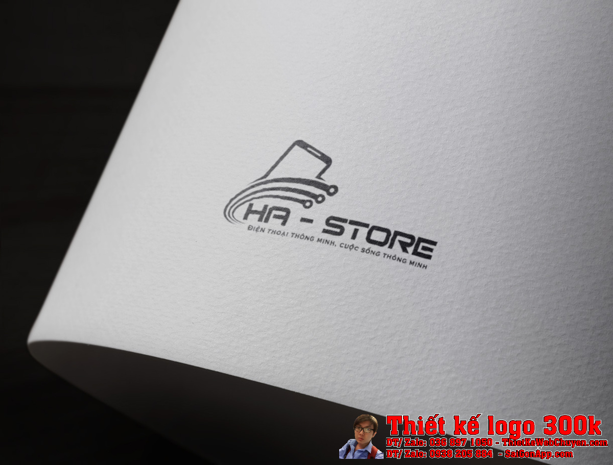 Thiết kế logo Ha_store mẫu 2