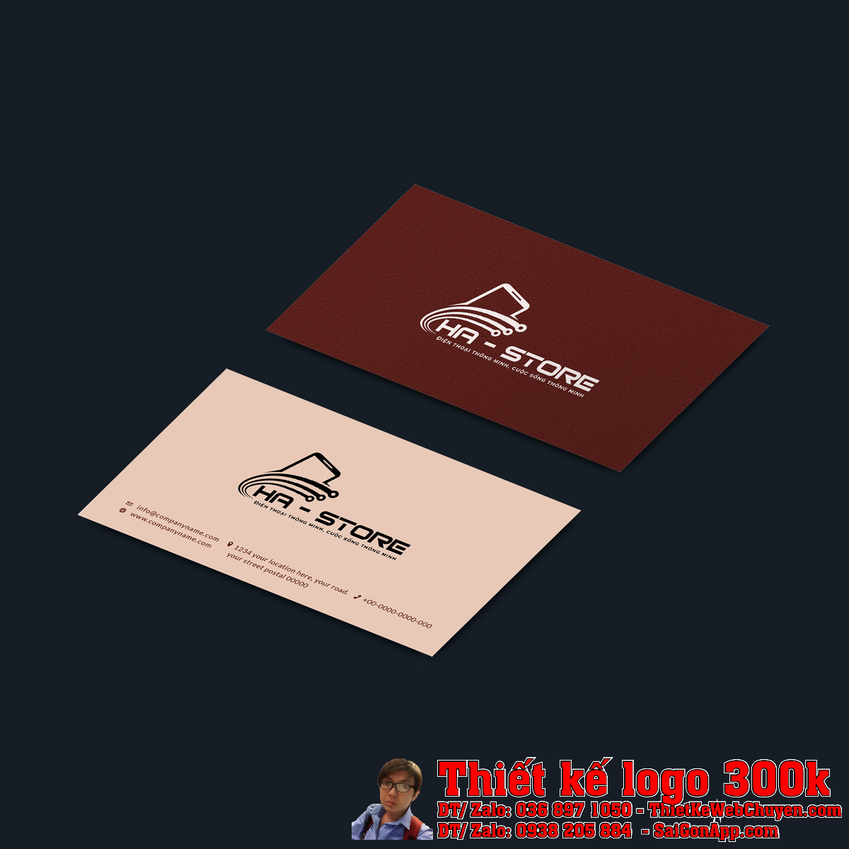 Thiết kế logo Ha_store mẫu 3