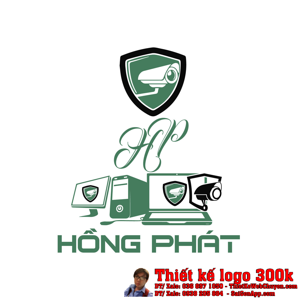 Mẫu Thiết Kế Logo Hồng Phát bản chính thức