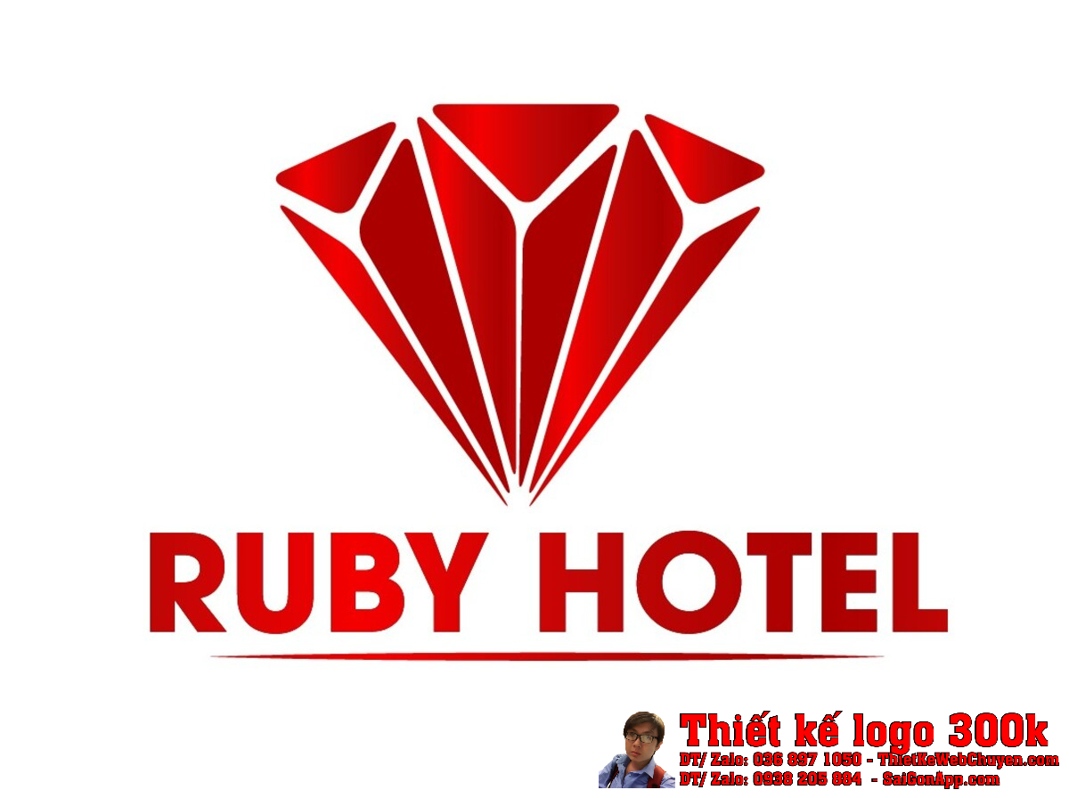 Thiết Kế Logo Khách Sạn Ruby Hotel Thiết Kế Logo Khách Sạn Ruby Hotel