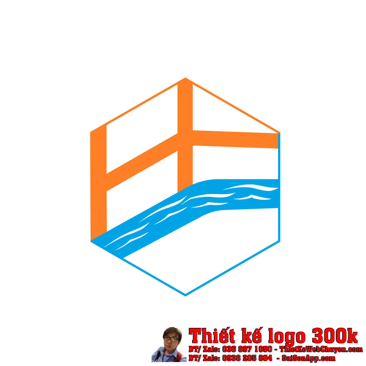 Thiết Kế Logo Kinh Doanh Xây Dựng HT