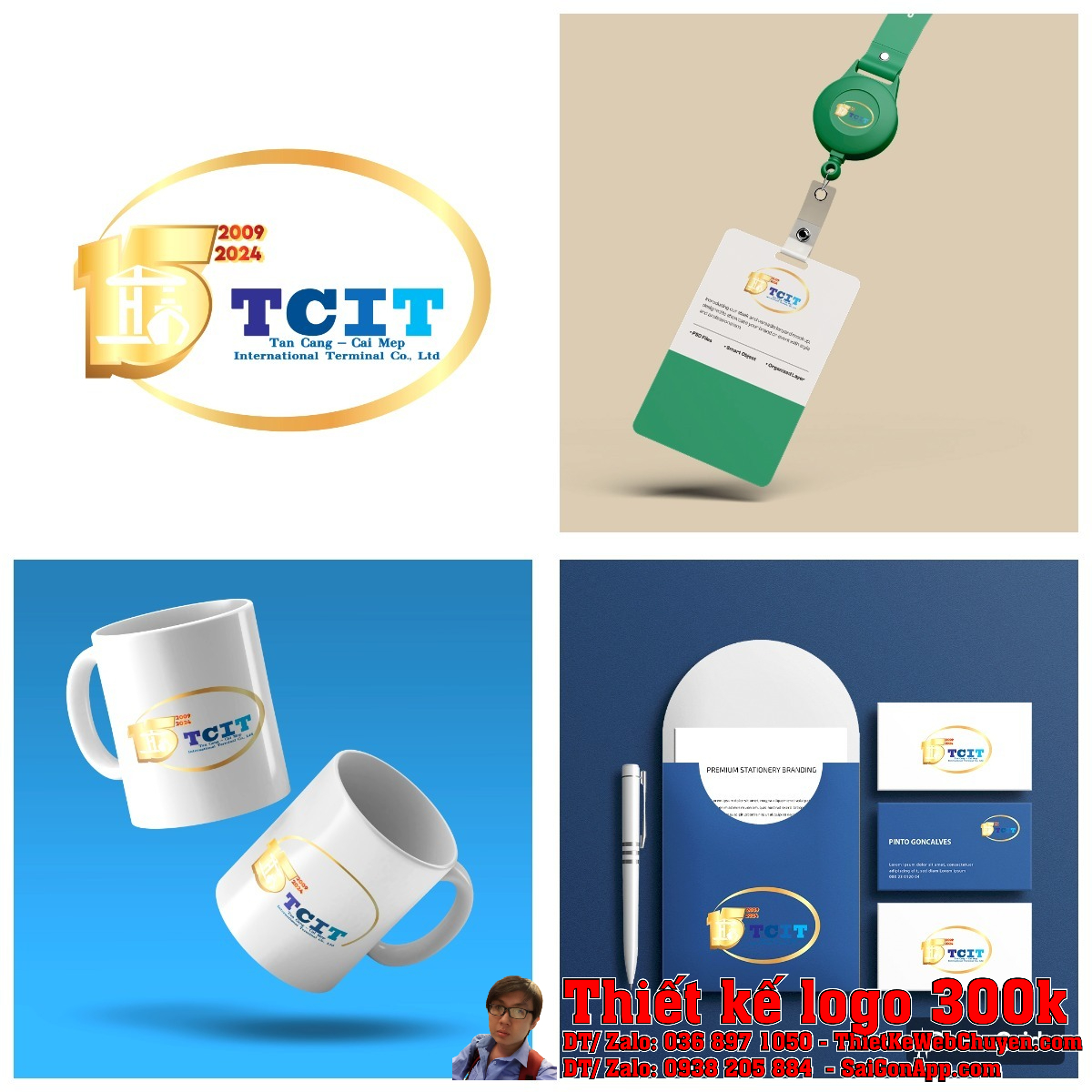 Tổng thể Thiết Kế Logo Kỷ Niệm 15 Năm của Công Ty TCIT
