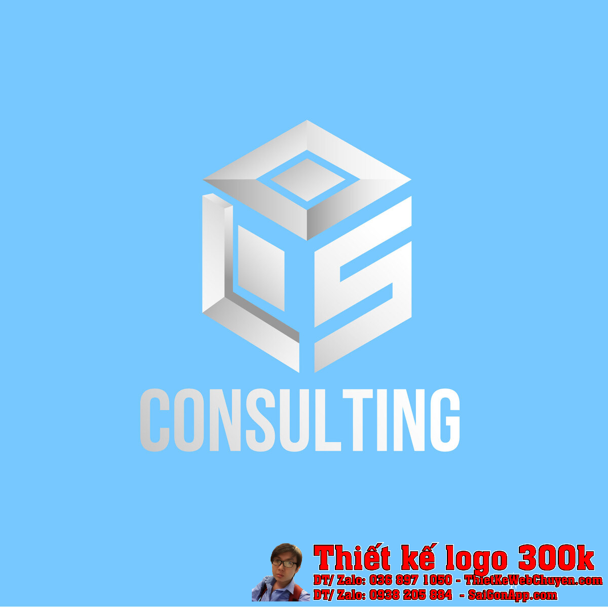 Mẫu thiết kế logo LS Consulting bản chính thức