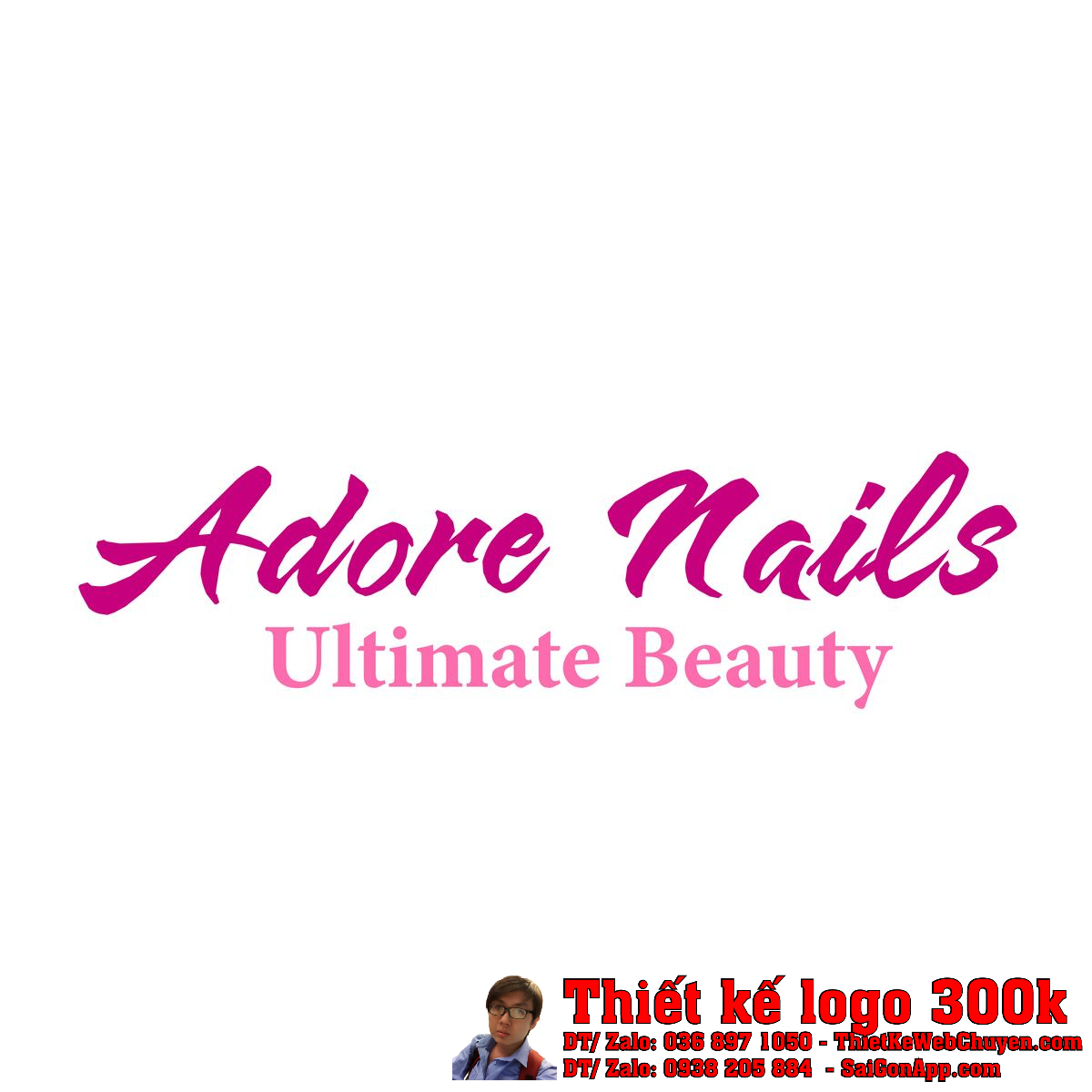 Thiết Kế Logo Làm Đẹp Adore Nails Thiết Kế Logo Làm Đẹp Adore Nails