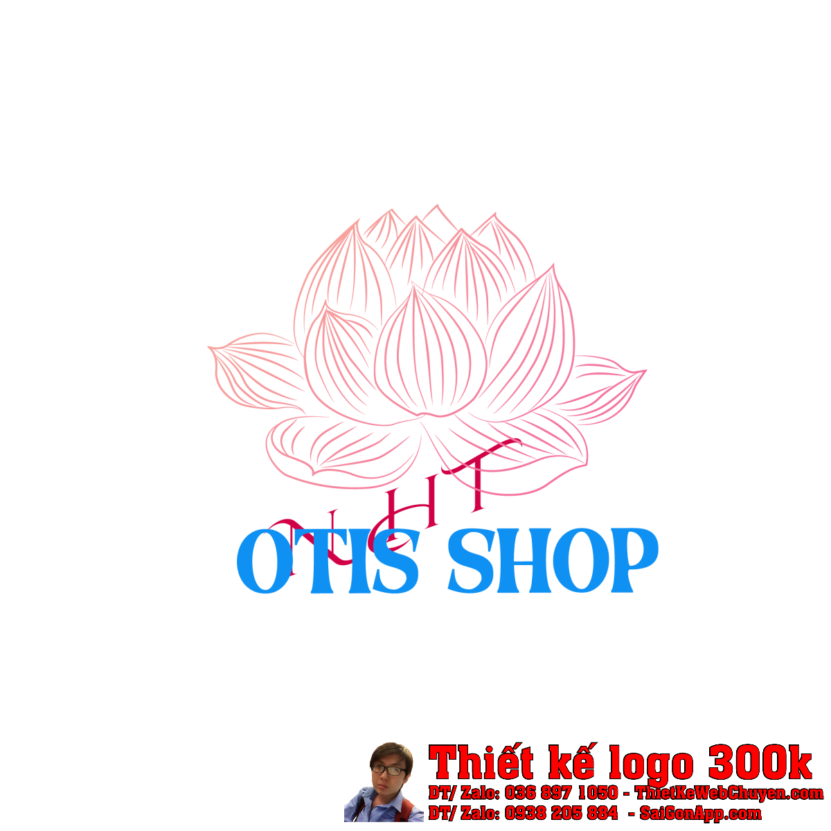 Thiết Kế Logo Mỹ Phẩm Làm Đẹp OTIS SHOP